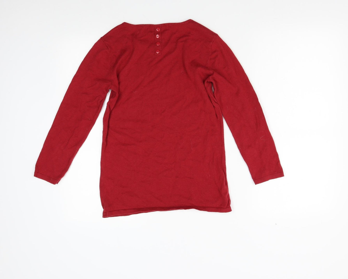 NEXT Womens Red  Knit Pullover Jumper Size 6