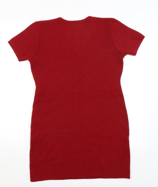 Preworn Womens Red   T-Shirt Dress  Size XS