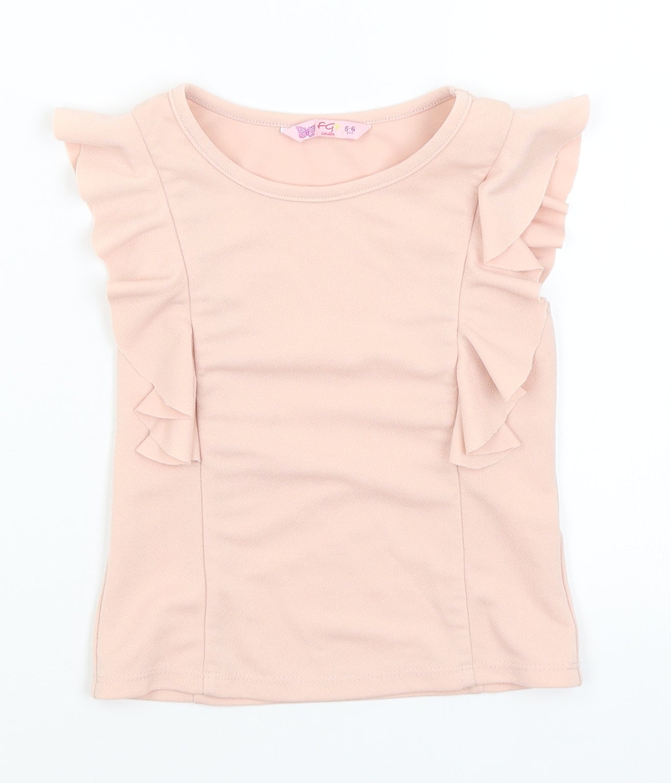FG London Girls Pink   Basic Blouse Size 5-6 Years