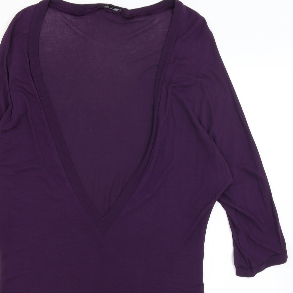 M&S Womens Purple   Pullover Jumper Size 14