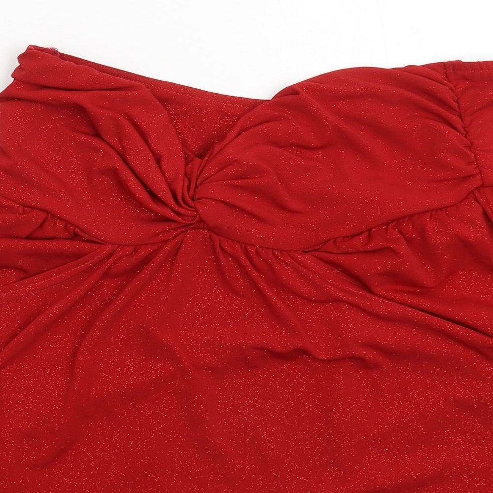 South Womens Red   Basic Blouse Size 12