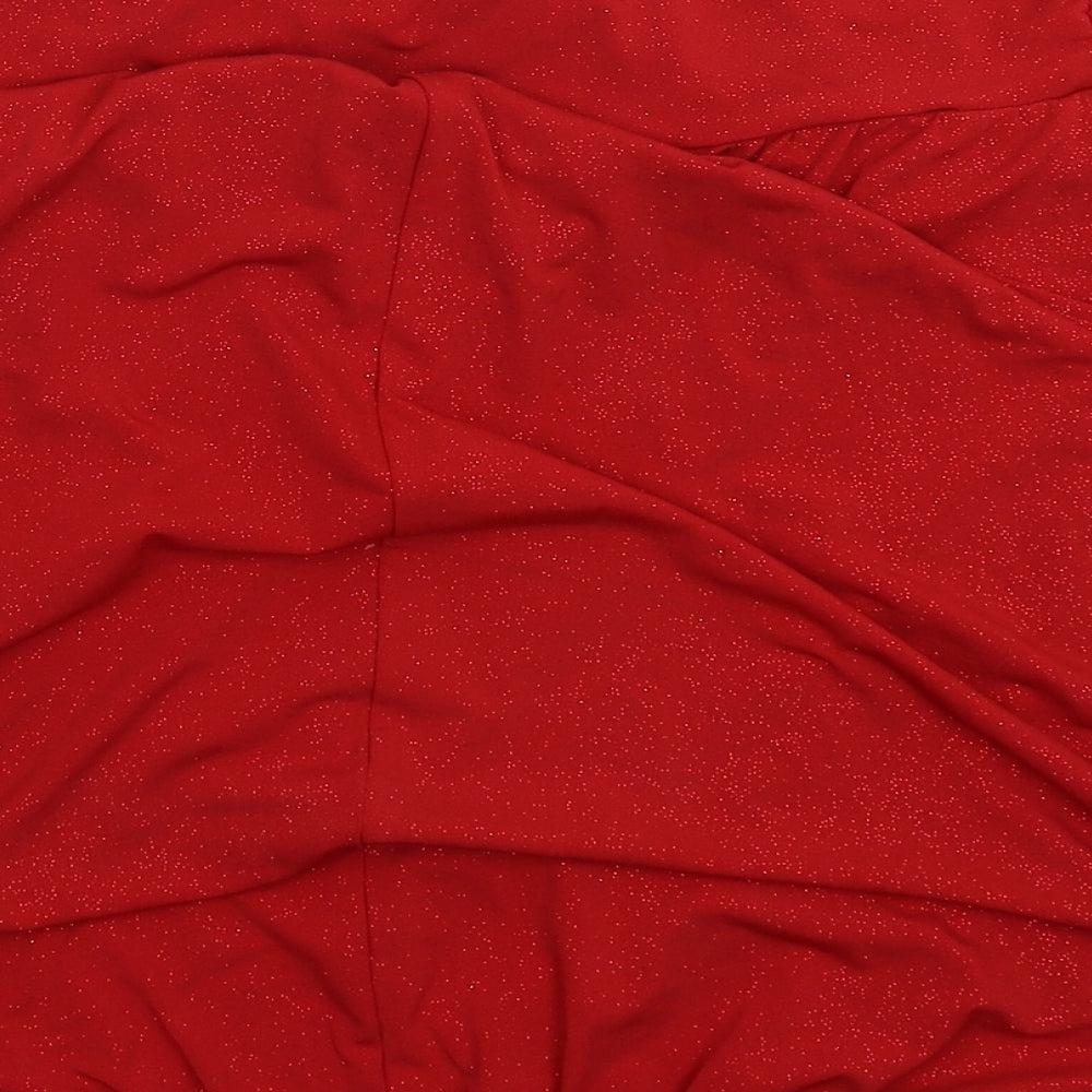 South Womens Red   Basic Blouse Size 12
