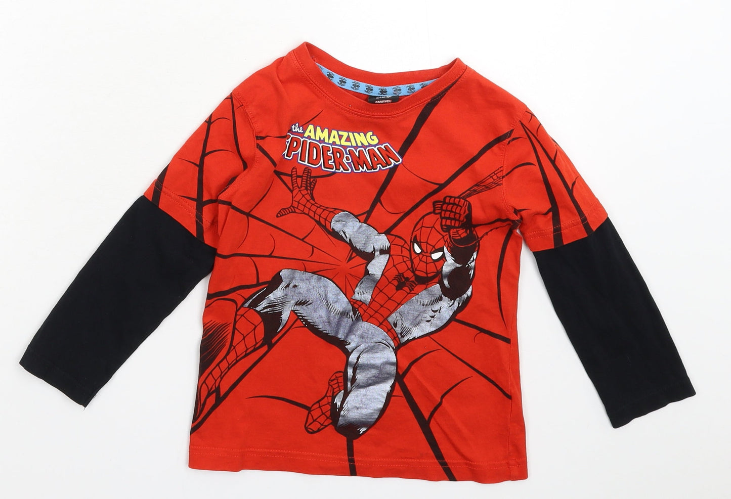 George Boys Red   Basic T-Shirt Size 3-4 Years