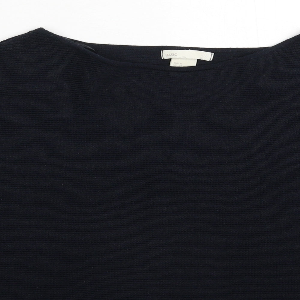 H&M Womens Blue  Knit Pullover Jumper Size M