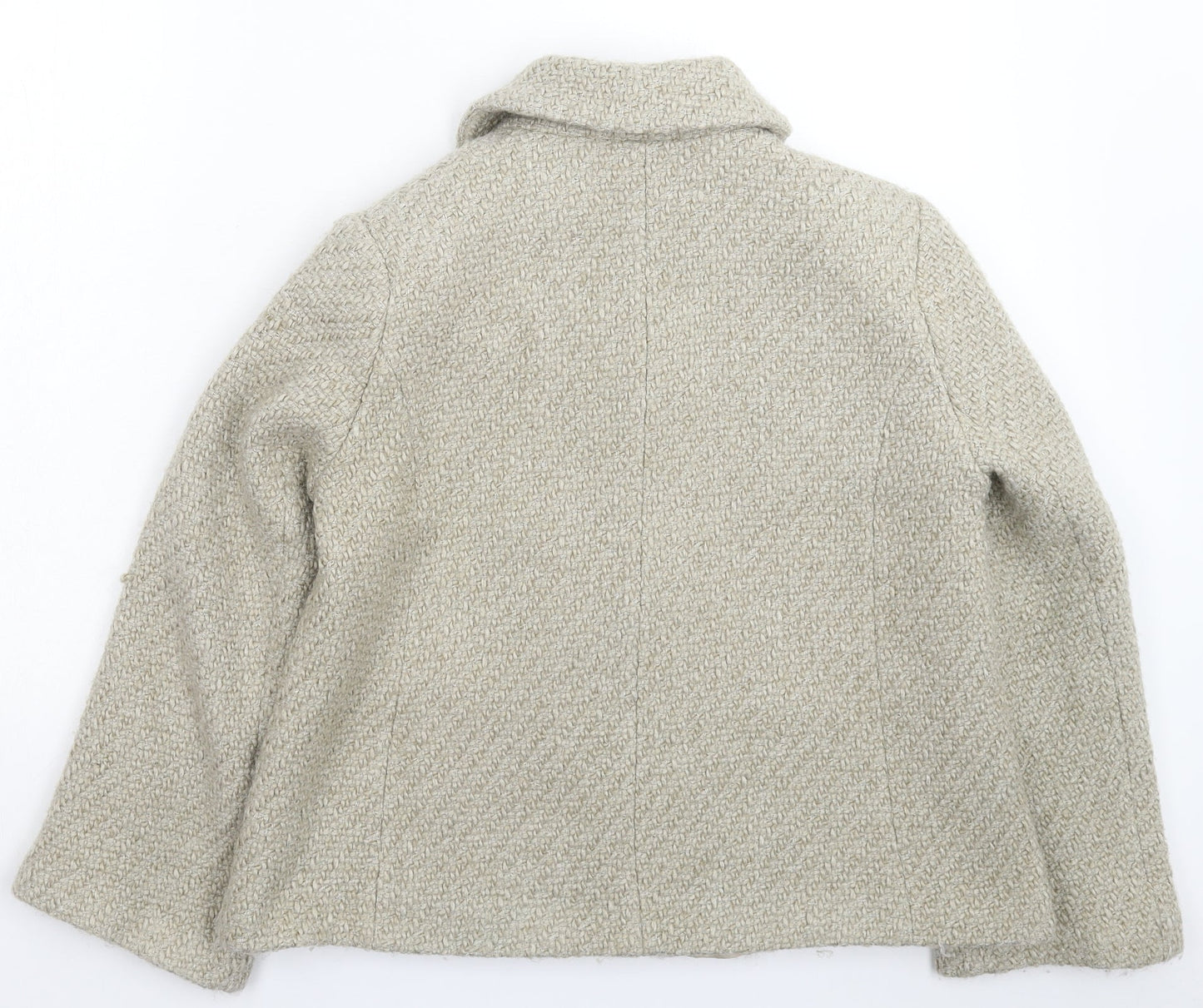 OffShoot Womens Grey  Knit Jacket Blazer Size 12