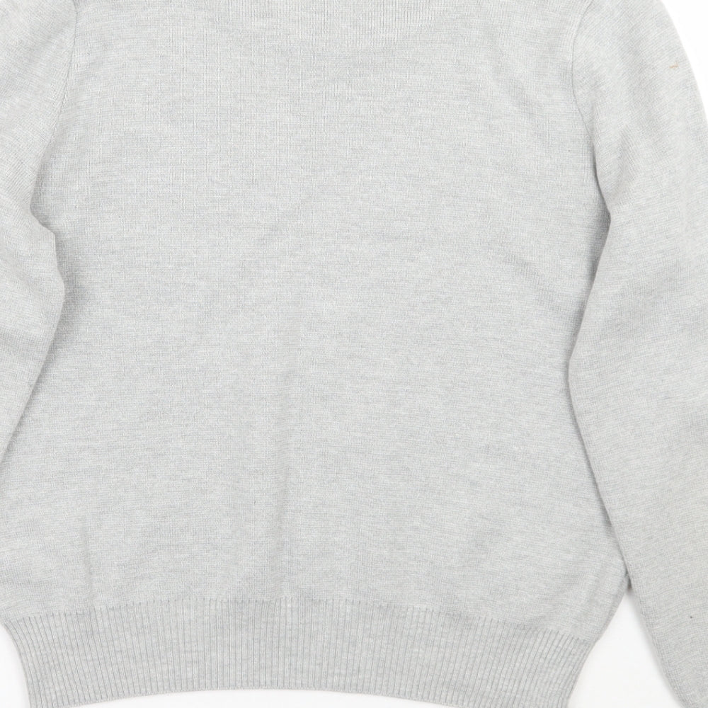 Topshop Womens Grey Floral  Pullover Jumper Size 6