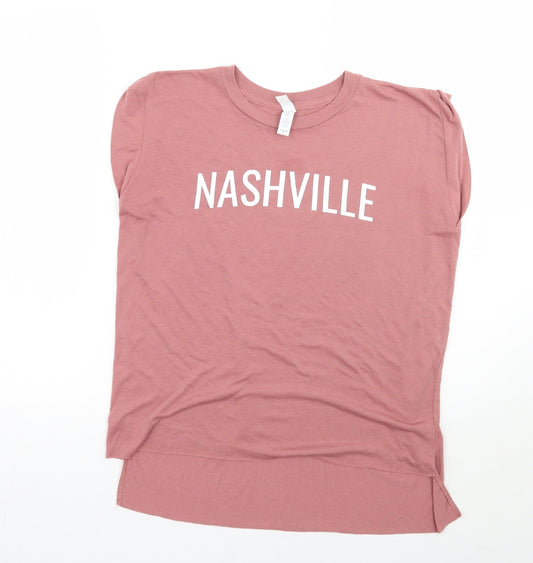Bella & Canvas Womens Pink   Basic T-Shirt Size S