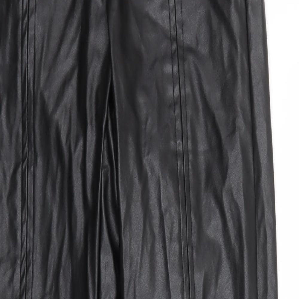 PRETTYLITTLETHING Womens Black   Trousers  Size 4 L32 in
