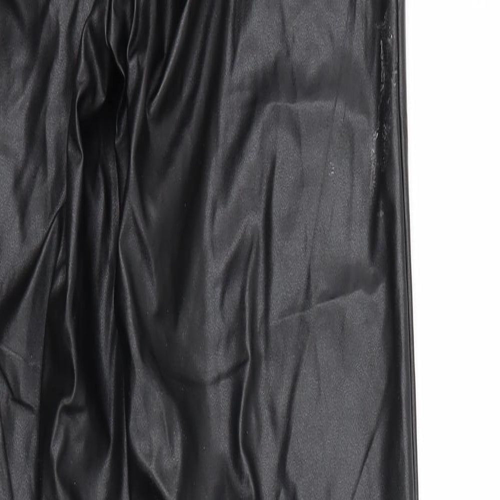 PRETTYLITTLETHING Womens Black   Trousers  Size 4 L32 in