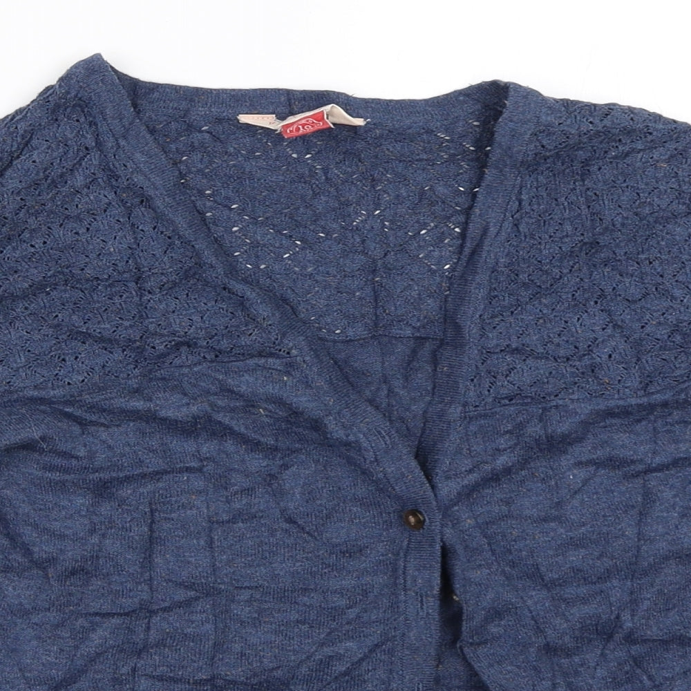 Matalan Womens Blue   Cardigan Jumper Size 10