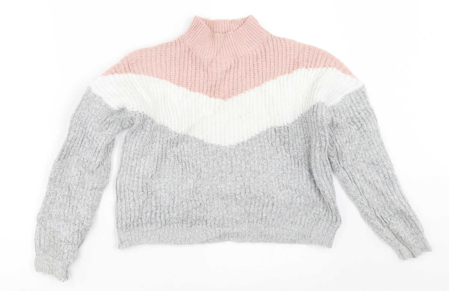 Primark Girls Grey   Pullover Jumper Size 9-10 Years