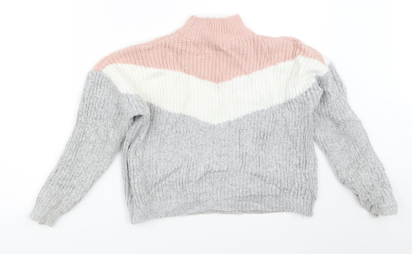 Primark Girls Grey   Pullover Jumper Size 9-10 Years