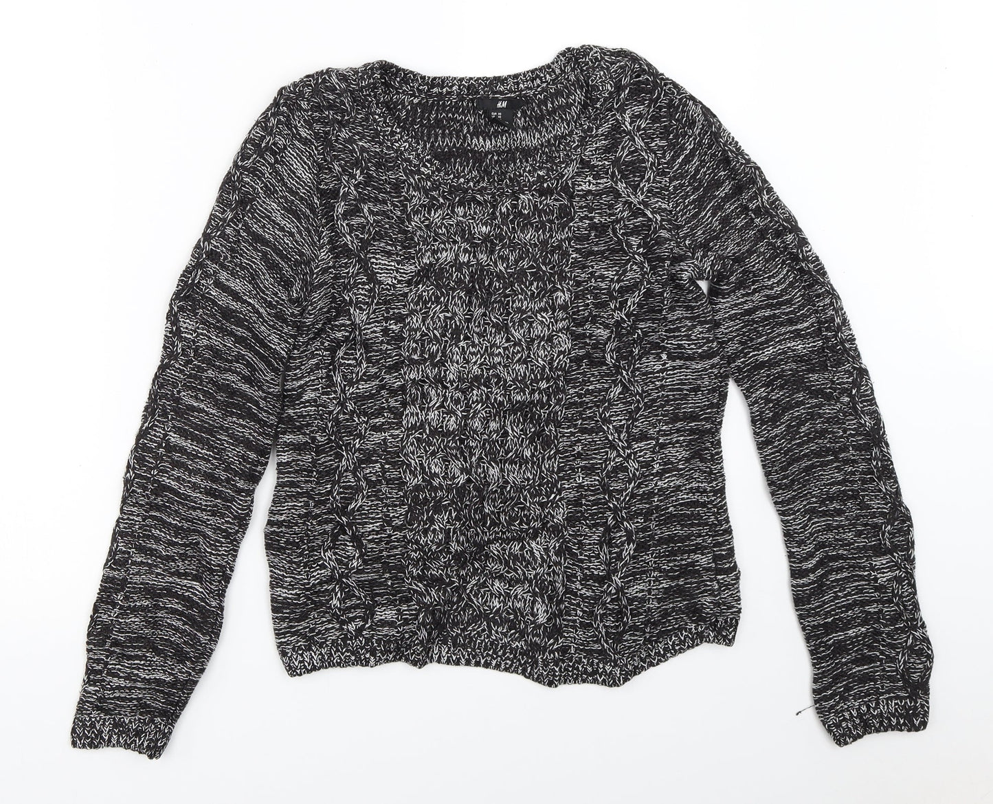 H&M Womens Black   Pullover Jumper Size XS