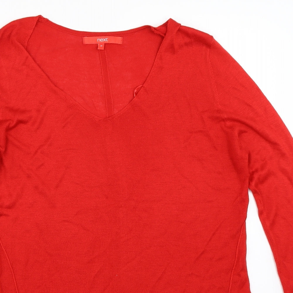 NEXT Womens Red   Pullover Jumper Size 10