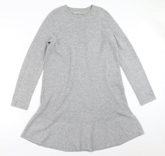 ASOS Womens Grey   Jumper Dress  Size 8