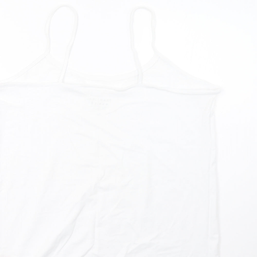 Peacocks Womens White   Basic Tank Size 22