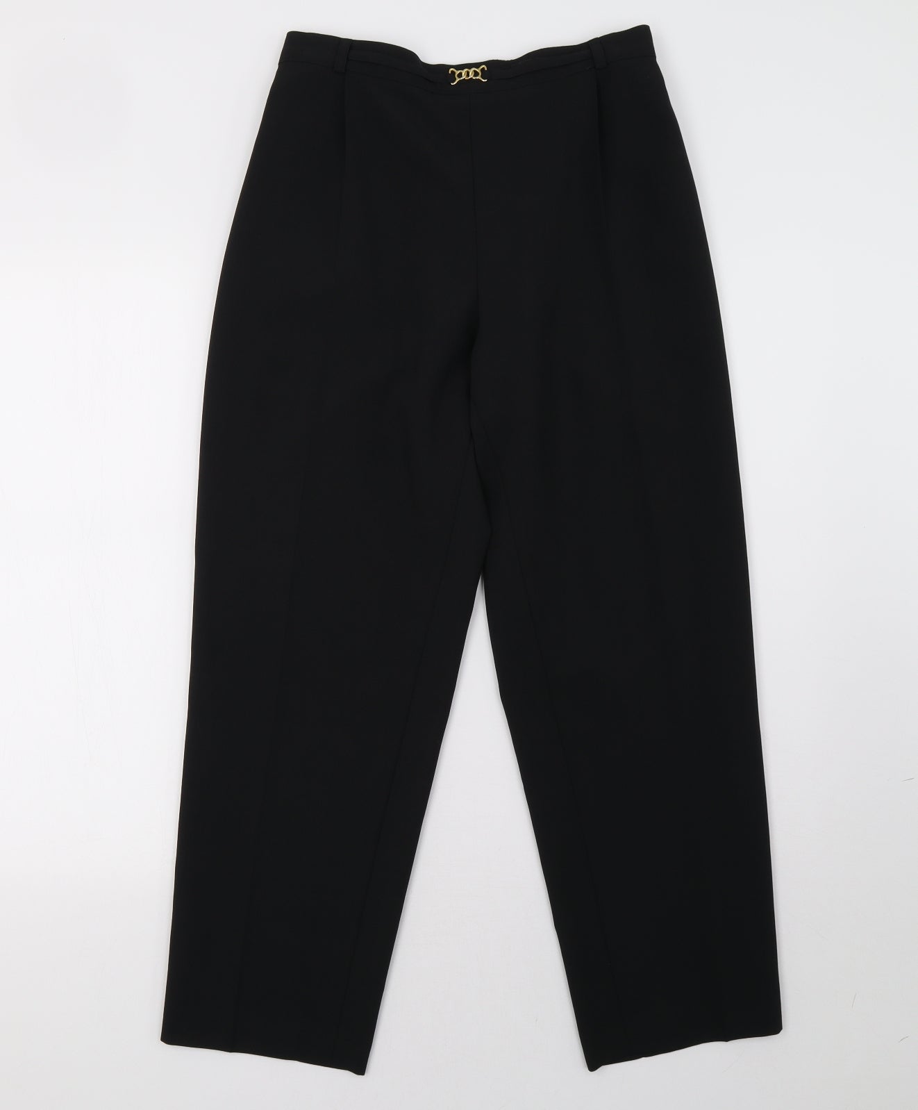 Marks and Spencer Womens Black   Trousers  Size 10 L26 in