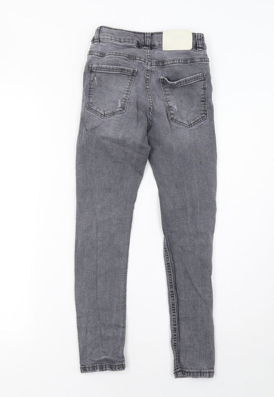 Zara Girls Grey  Denim Skinny Jeans Size 9 Months