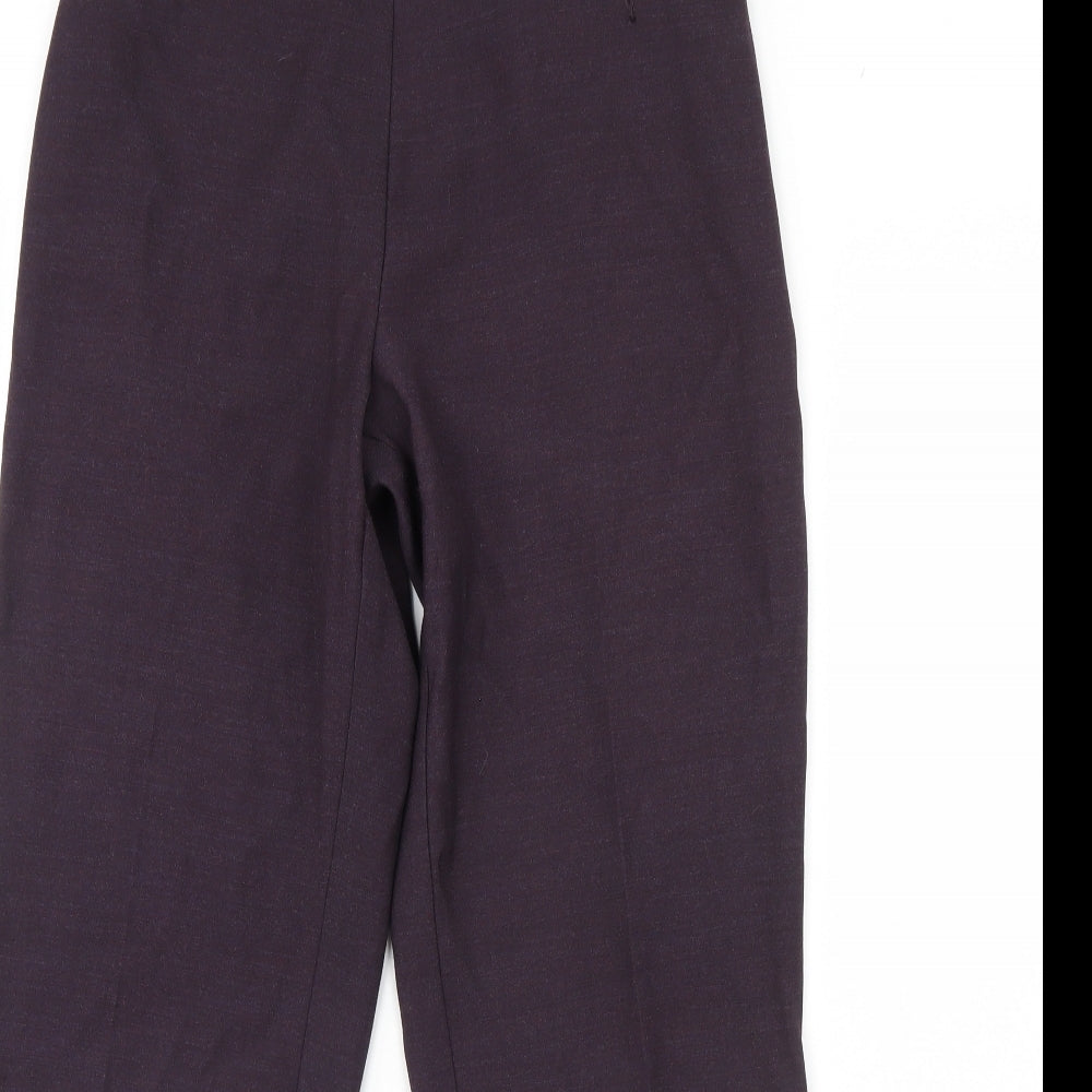 m&s Womens Purple   Trousers  Size 12 L30 in