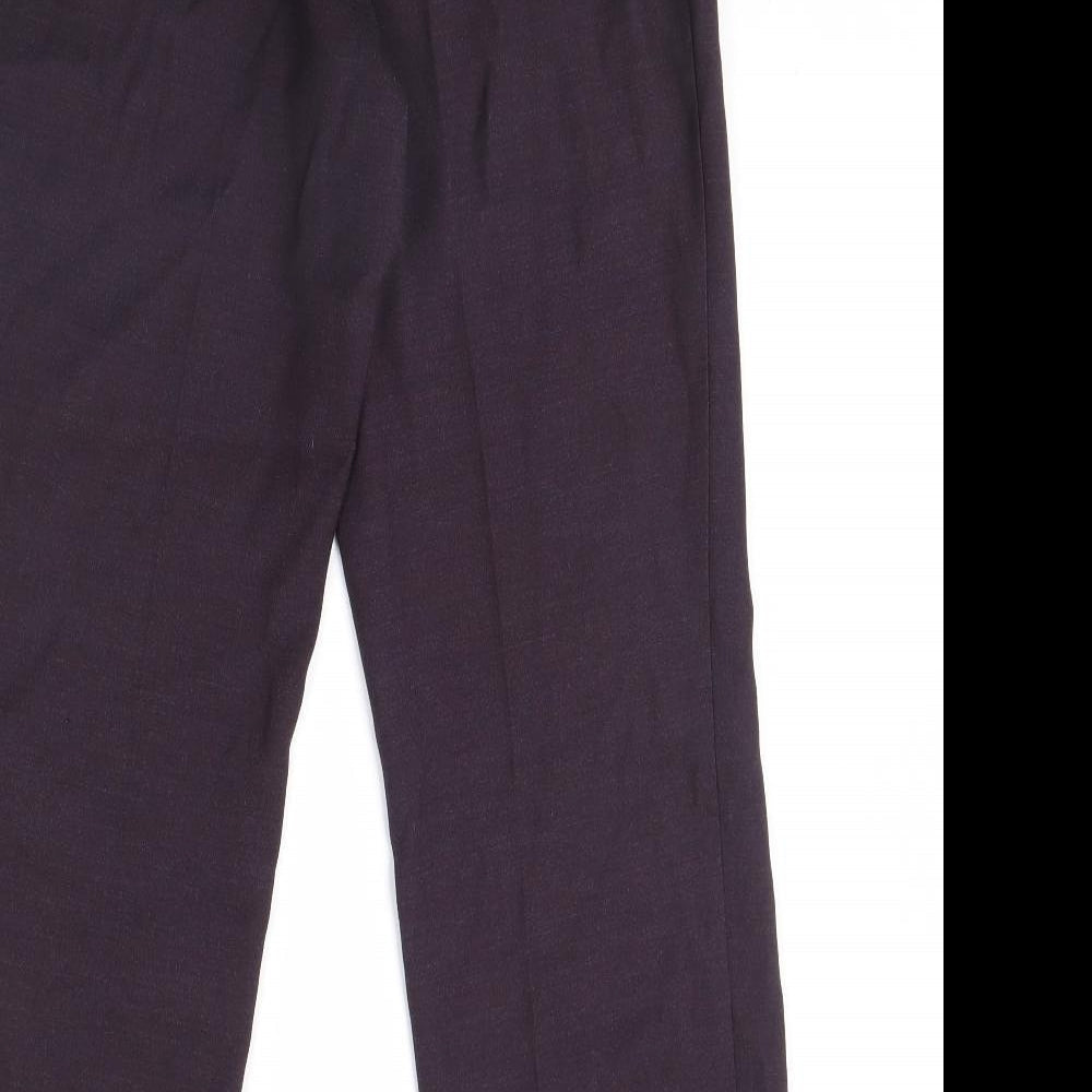 m&s Womens Purple   Trousers  Size 12 L30 in