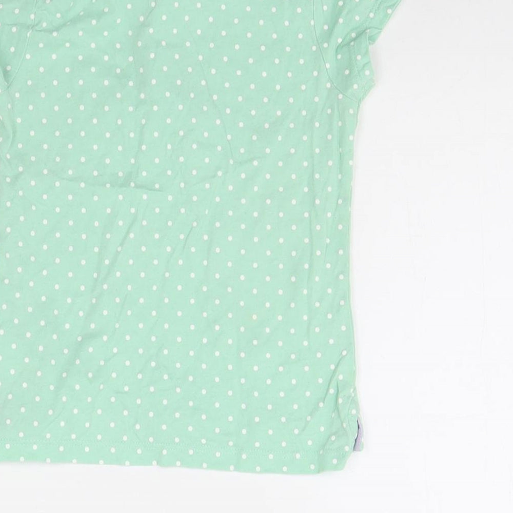 NEXT Girls Green Polka Dot  Basic Polo Size 18-24 Months
