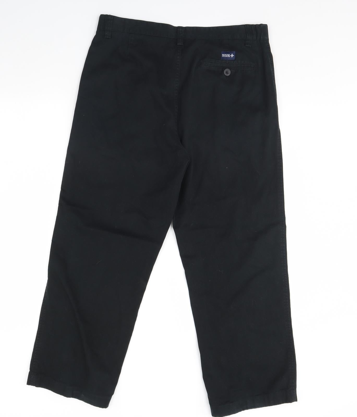 Maine Womens Black   Trousers  Size 34 L29 in