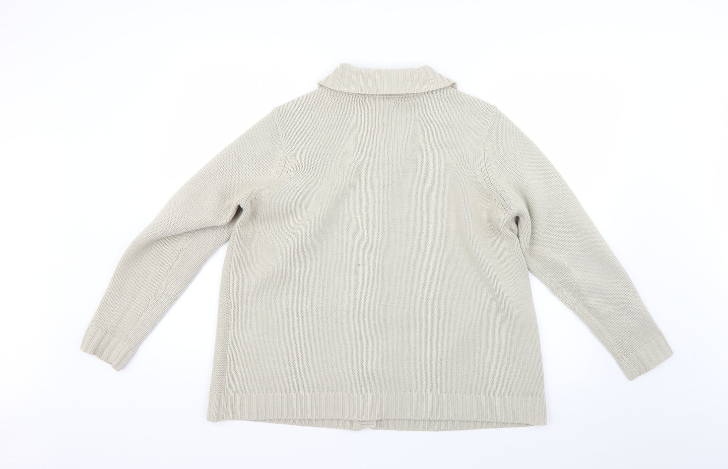 BM Womens Beige   Cardigan Jumper Size L