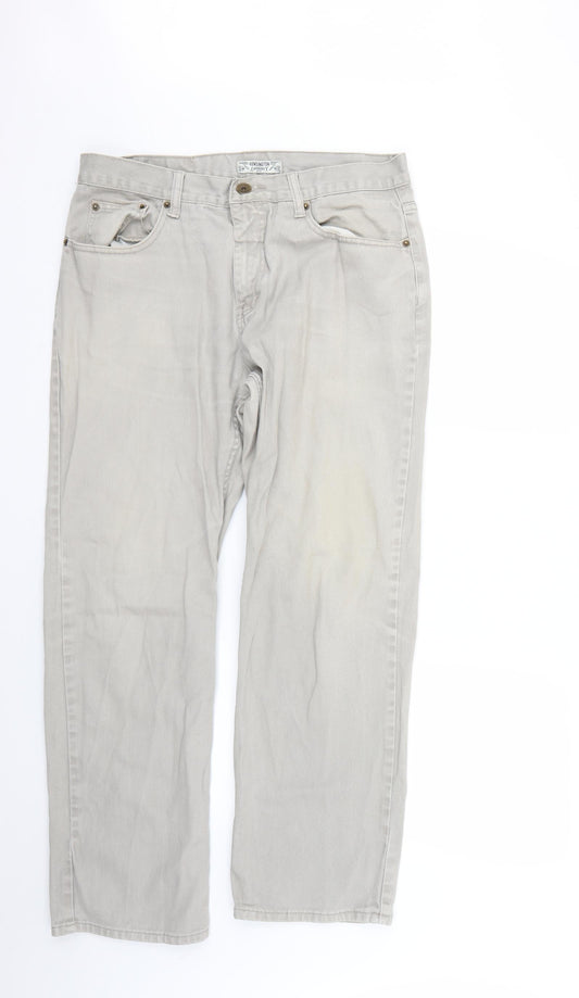 Kensington Womens Beige   Straight Jeans Size 34 L28 in