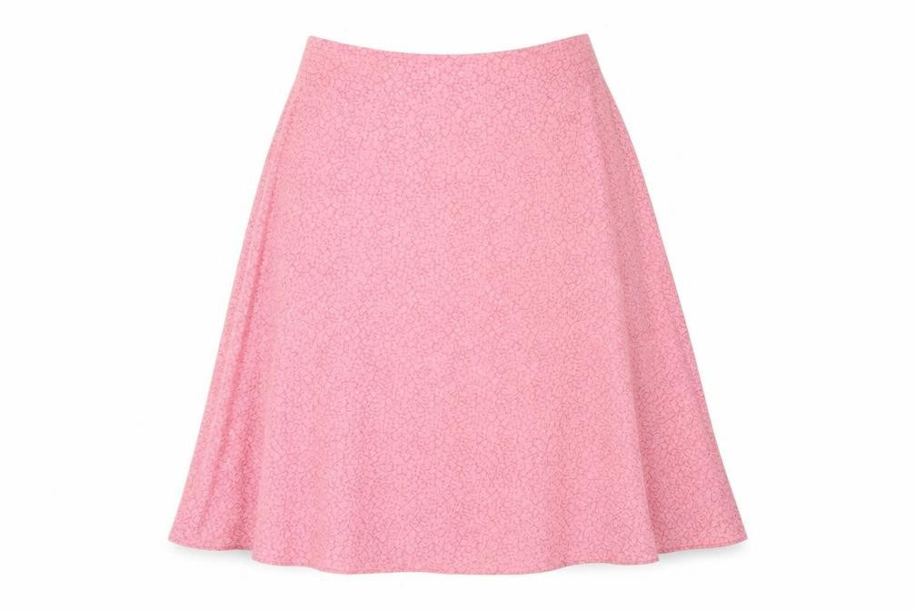 nightgales Womens Pink Geometric  Flare Set Size 12