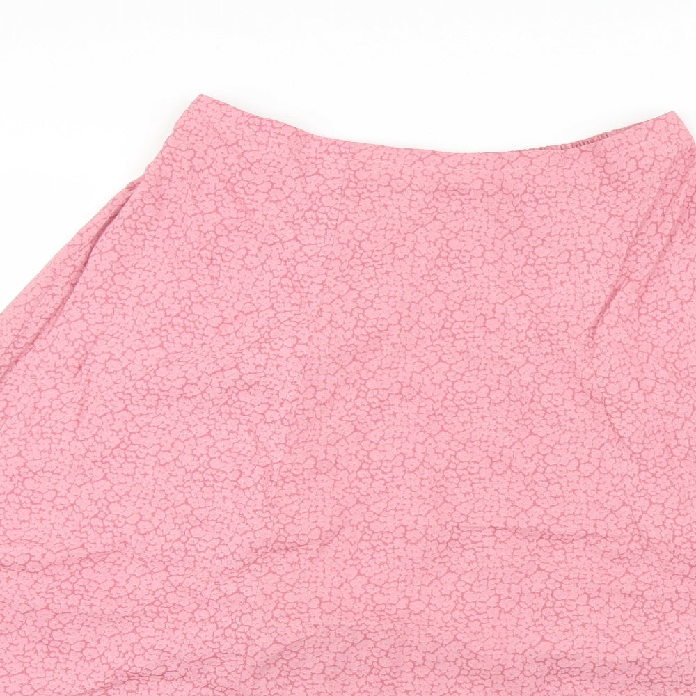nightgales Womens Pink Geometric  Flare Set Size 12