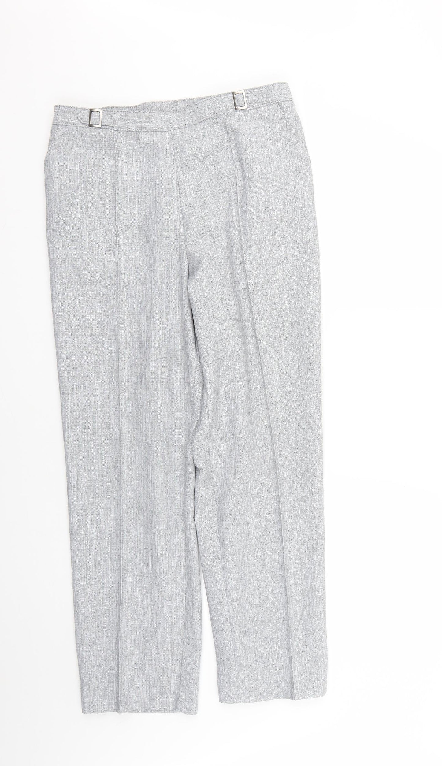 Marks and Spencer Womens Grey   Trousers  Size 14 L26 in
