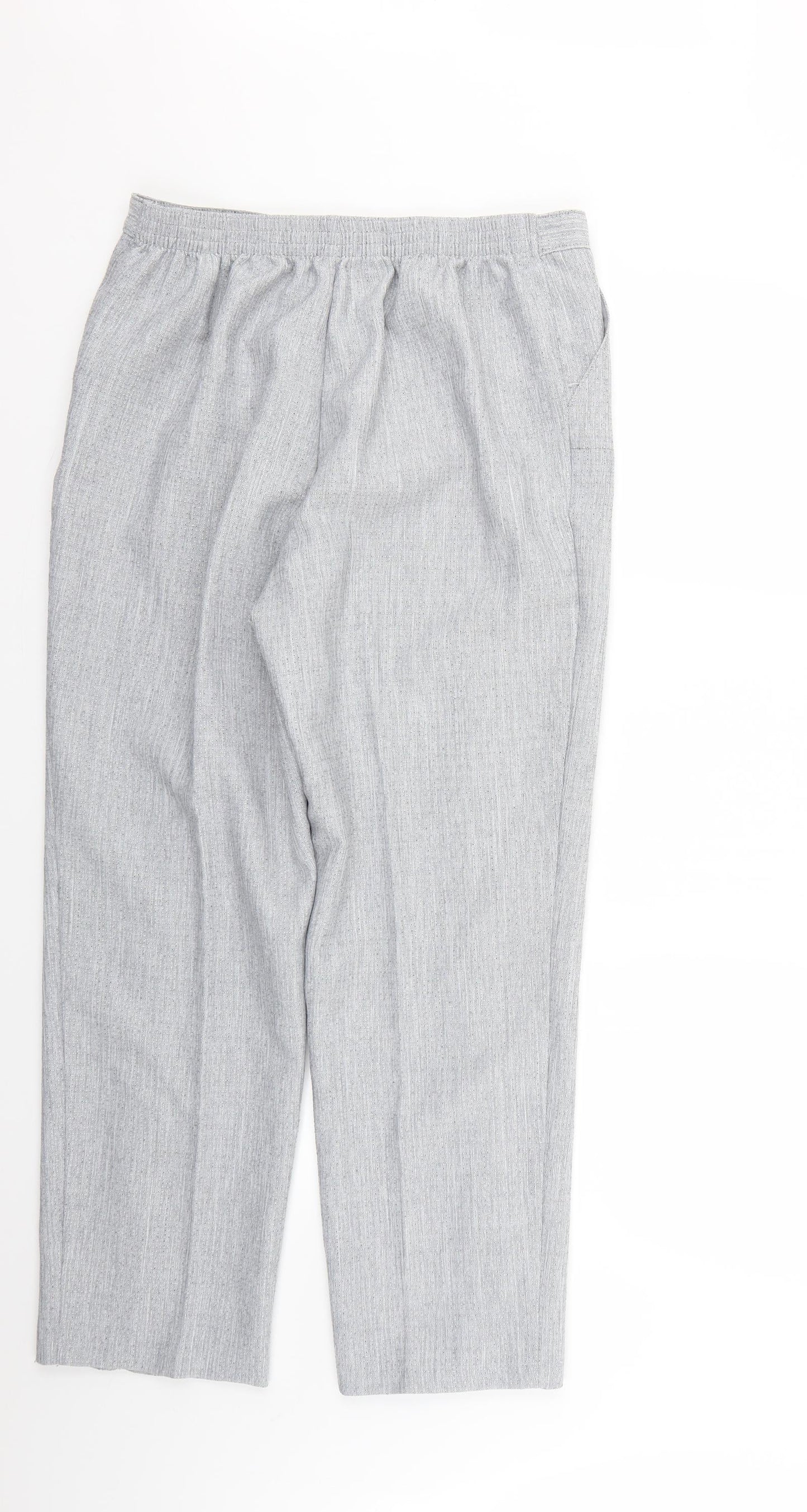 Marks and Spencer Womens Grey   Trousers  Size 14 L26 in