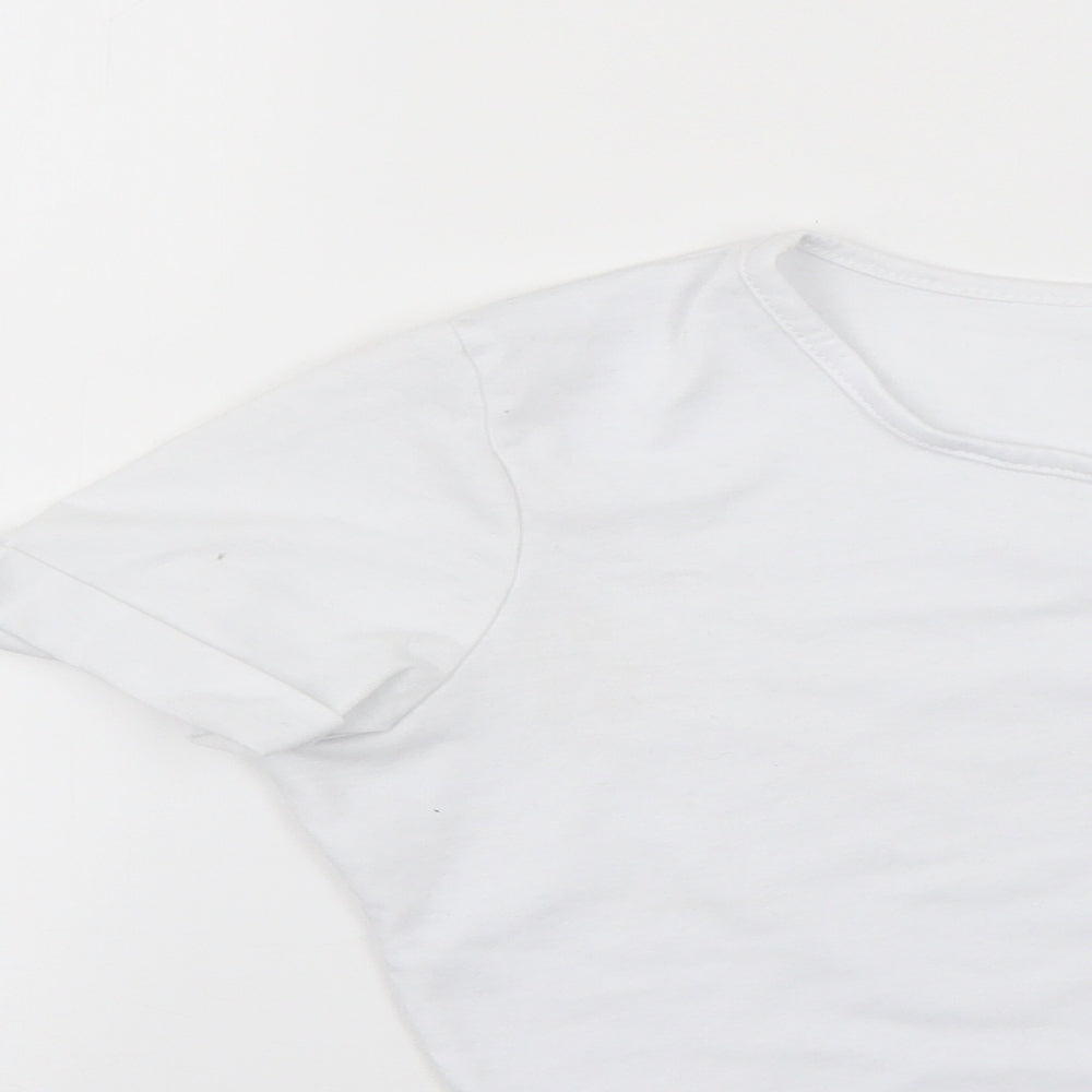 Preworn Womens White   Basic T-Shirt Size XS