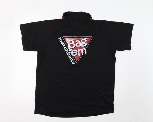 SPIRO Mens Black    Polo Size XL