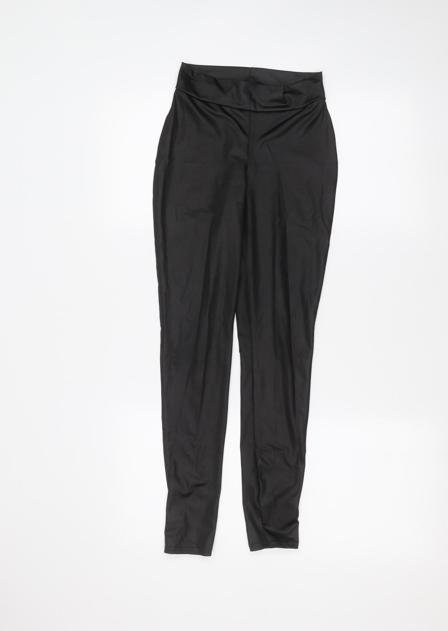 PRETTYLITTLETHING Womens Black   Jogger Leggings Size 8 L25 in