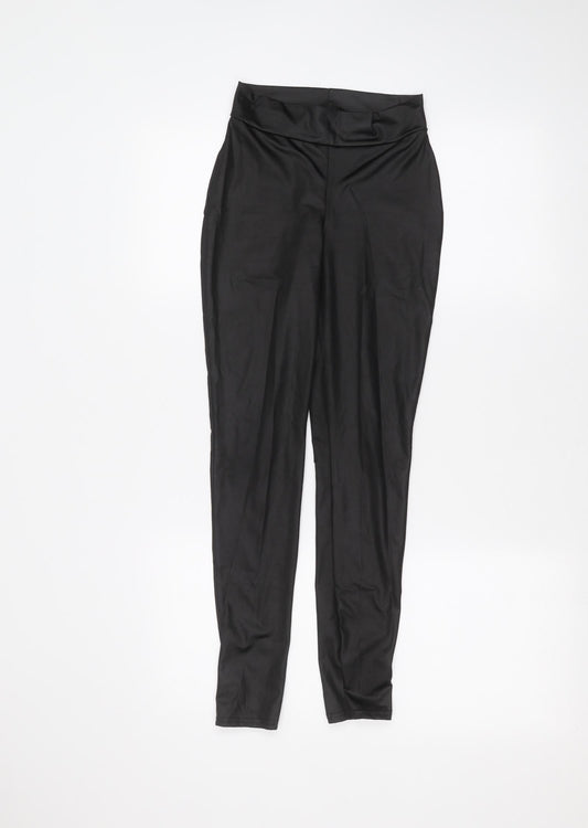 PRETTYLITTLETHING Womens Black   Jogger Leggings Size 8 L25 in