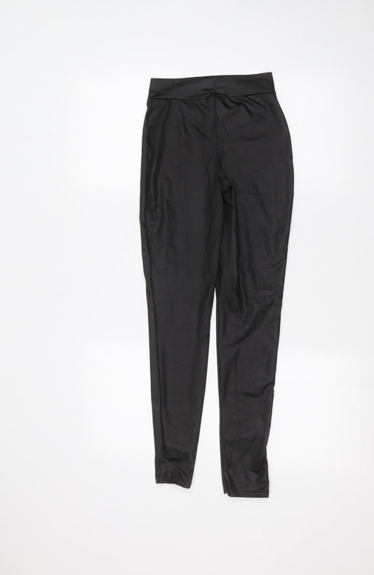PRETTYLITTLETHING Womens Black   Jogger Leggings Size 8 L25 in