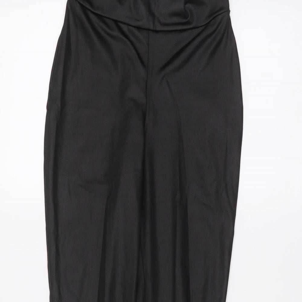 PRETTYLITTLETHING Womens Black   Jogger Leggings Size 8 L25 in