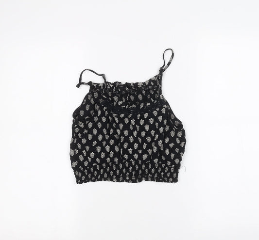 Miss Selfridge Womens Black   Basic T-Shirt Size 10
