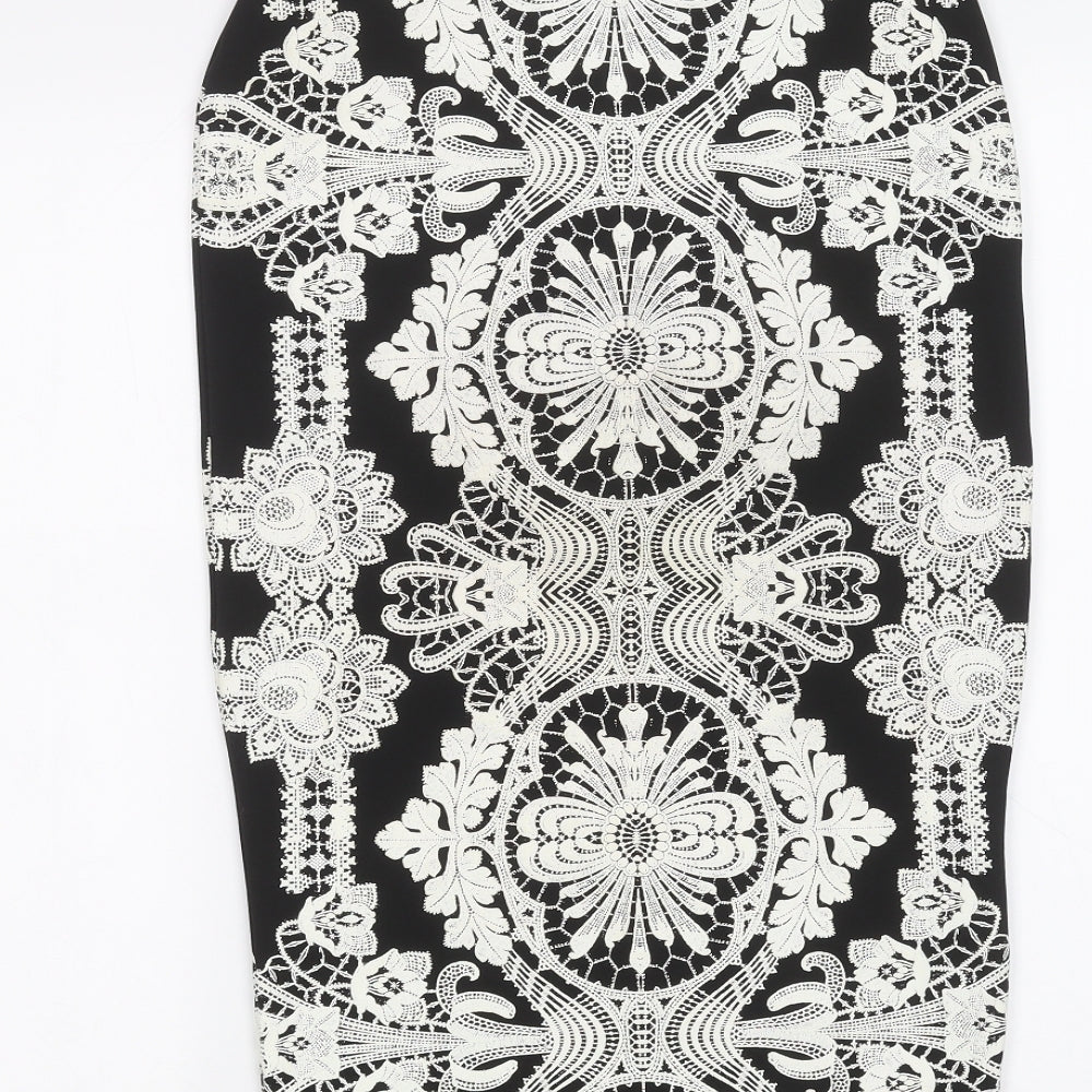 River Island Womens Black   A-Line Skirt Size 8