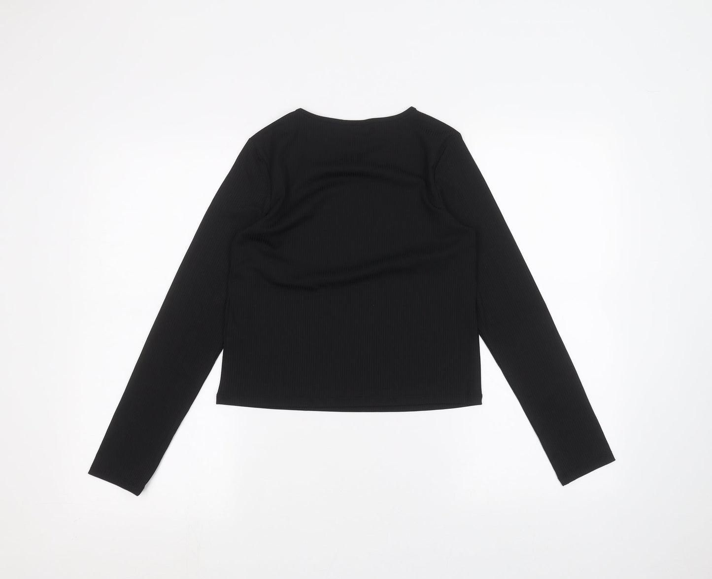Primark Girls Black   Basic T-Shirt Size 12 Years