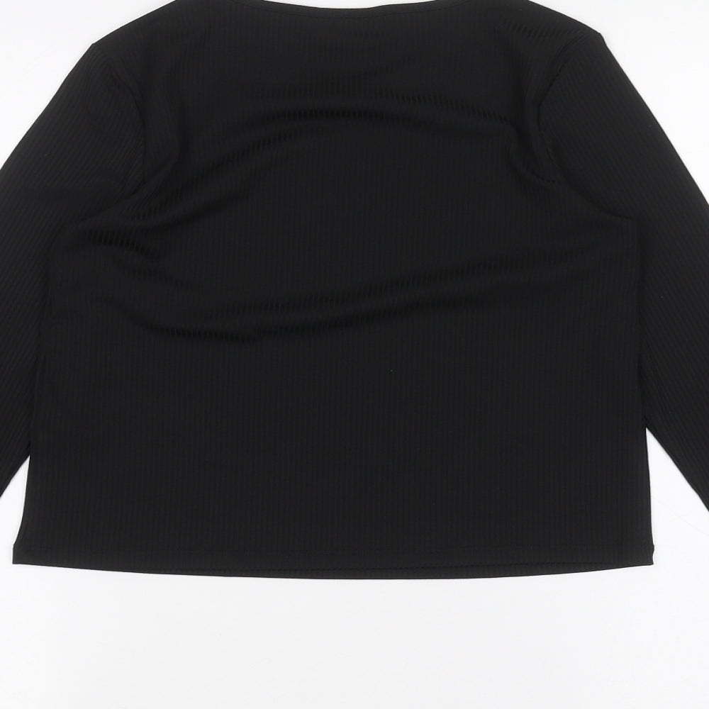 Primark Girls Black   Basic T-Shirt Size 12 Years