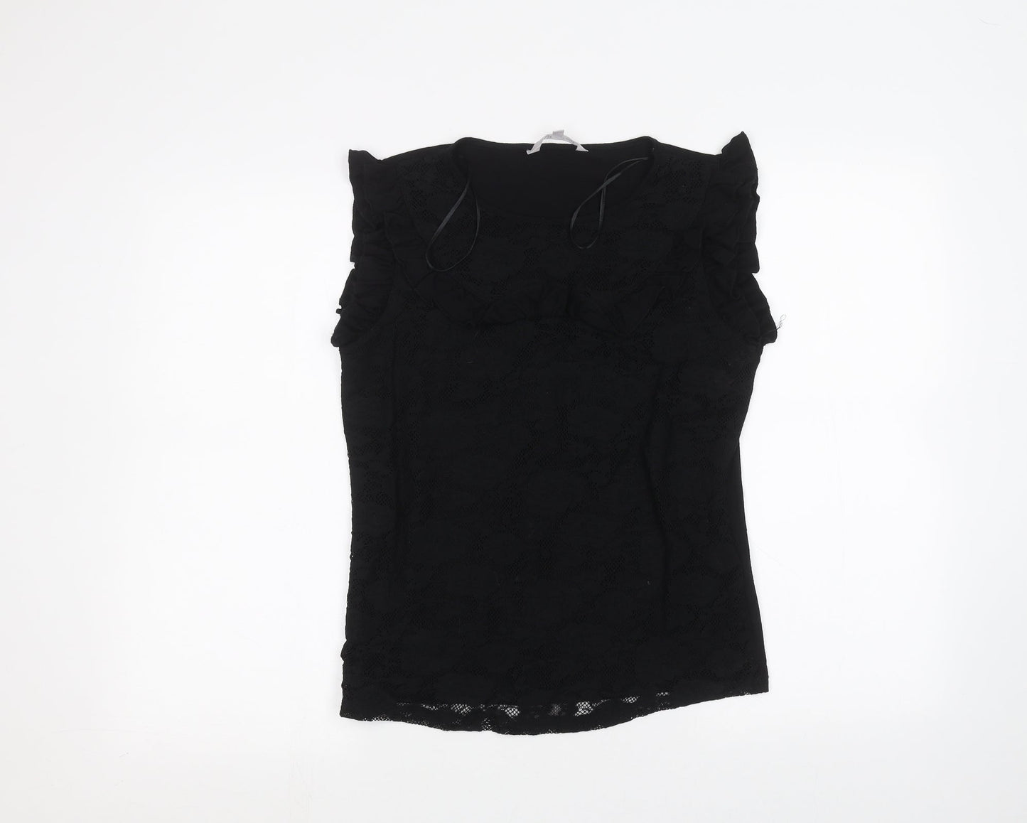 Red Herring Womens Black   Basic T-Shirt Size 12