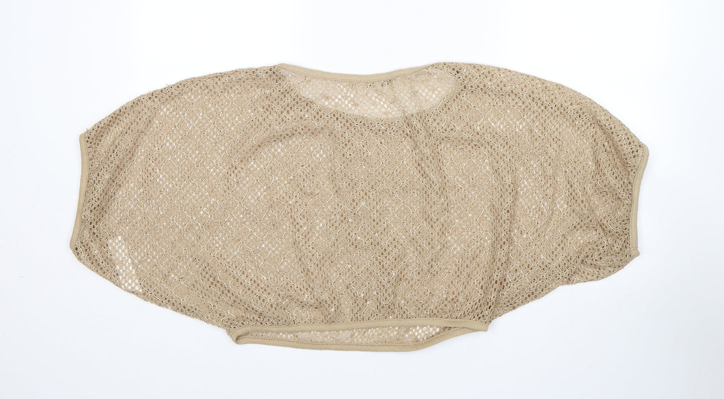 New Look Womens Beige   Pullover Jumper Size S  - Cropped