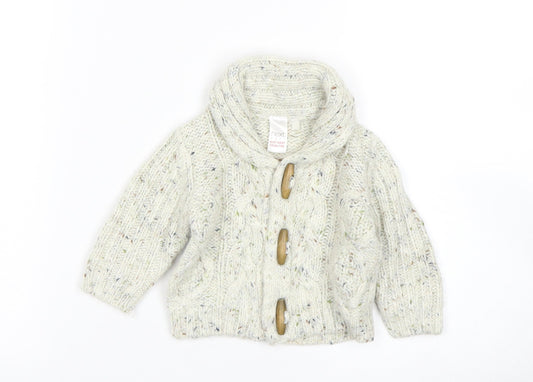 NEXT Boys Beige   Cardigan Jumper One Size