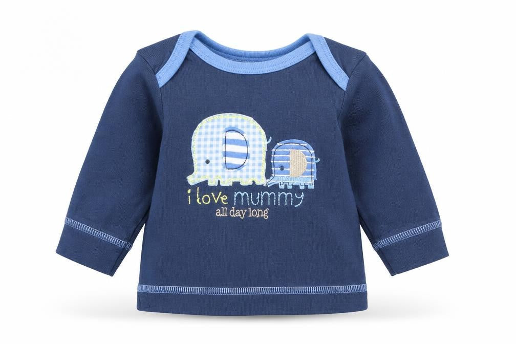 Mothercare  Boys Blue   Basic T-Shirt Size 0-3 Months