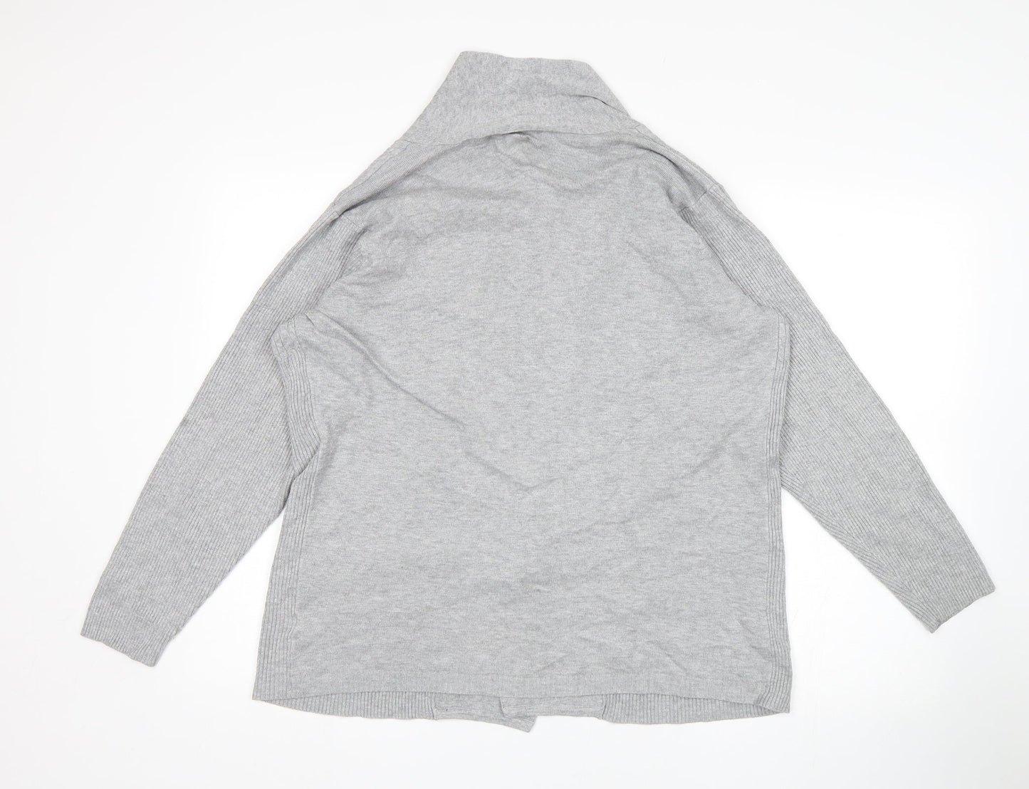 BM Womens Grey   Wrap Jumper Size L