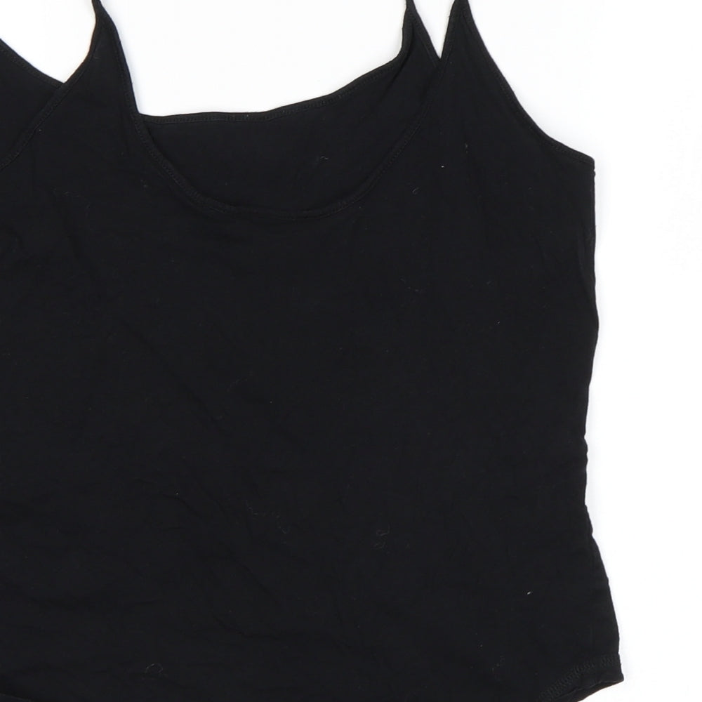 Topshop Womens Black   Basic Tank Size 12