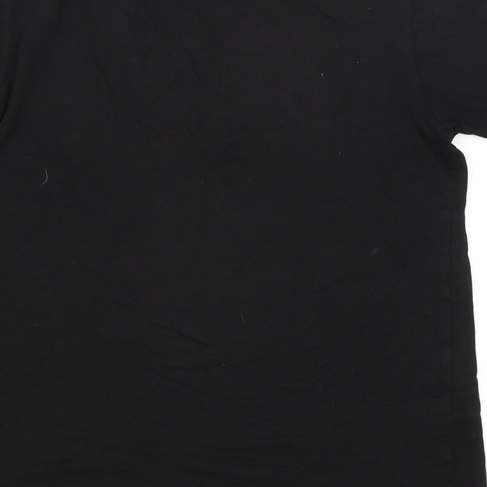 Preworn Mens Black    T-Shirt Size S