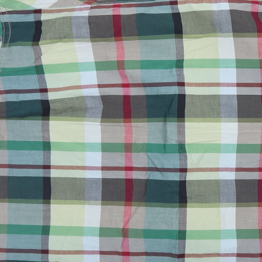 Brace Soul Mens Multicoloured Plaid   Button-Up Size L